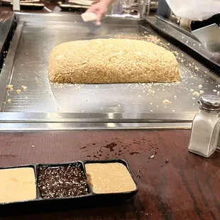 a chef preparing food