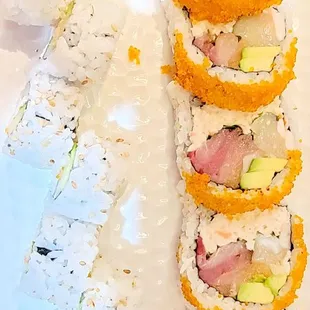 SEAFOOD JUMBO &amp; CALIFORNIA ROLLS