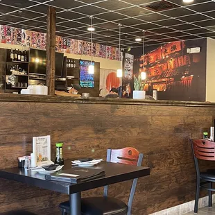 the interior of a restaurant