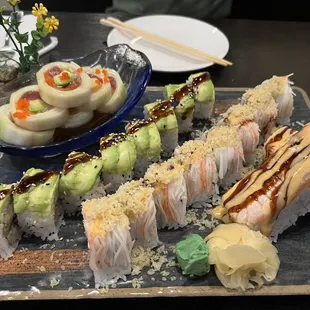 Naruto, dragon, Sumo and Kraken