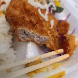 Pork was sooo dry...