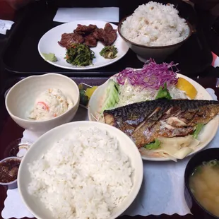 Salt Grilled Mackerel