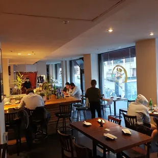 people sitting at tables