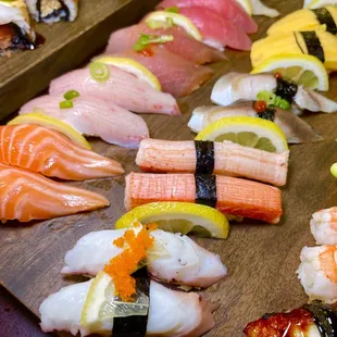 sushi and sashimi, food, sashimi, sushi