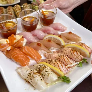 food, sashimi, sushi and sashimi, sushi