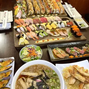 sushi and sashimi, food