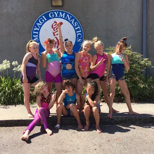 Team girls being silly