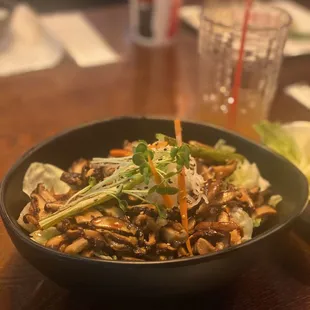 Shiitake mushroom salad.