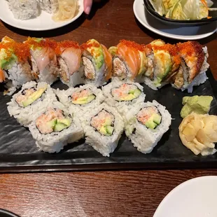sushi and sashimi, food