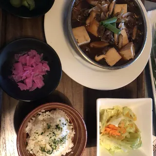 Beef Sukiyaki Teishoku