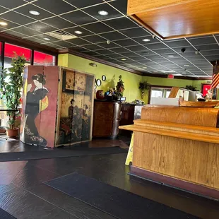 the interior of a restaurant