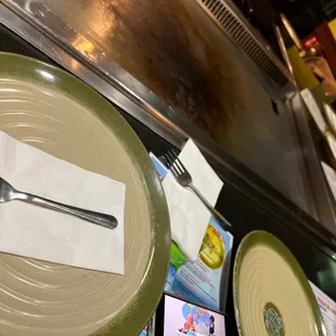 a fork and knife on a plate