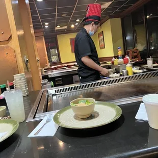 sushi and sashimi, interior