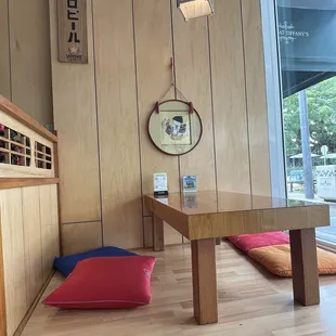 Traditional floor sitting
