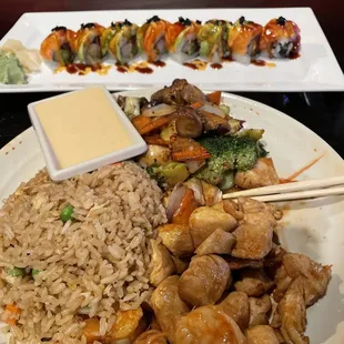Hibachi Chicken; Out of Control Roll
