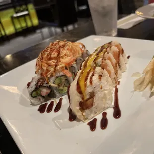 Sakura Roll and Volcano Roll