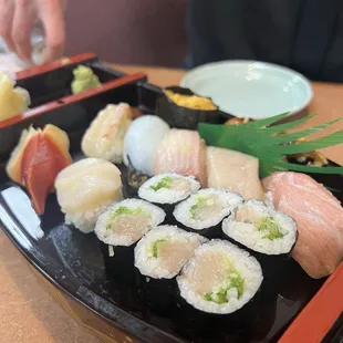 sushi, sashimi, sushi and sashimi, food