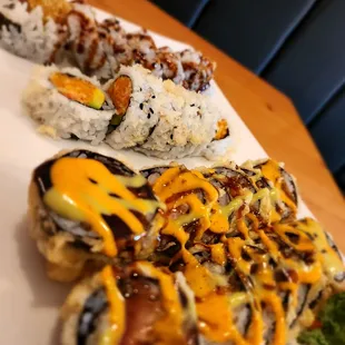 sushi and sashimi, food, sashimi, sushi