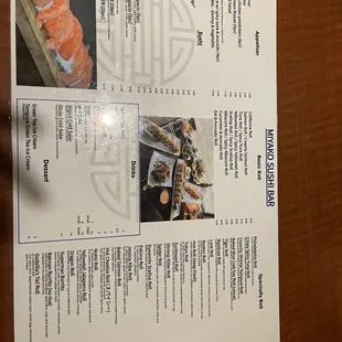 Menu: Nov 11 2022. No more happy hour.