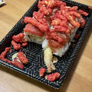 Hot Cheetos Roll. Super yummy.