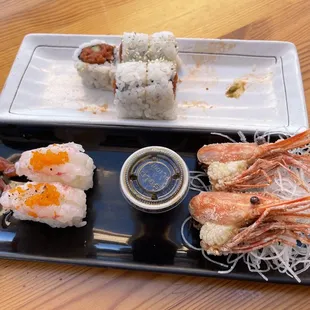 Sweet shrimp sushi