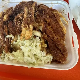 Double sesame chicken plate 5/3/24
