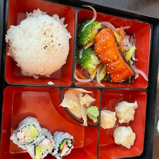 Salmon Teriyaki bento