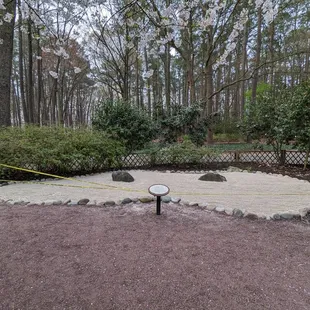 This is a view of the Sand and Rock Garden.  Photo taken March 25, 2023.