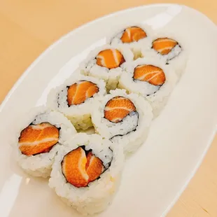 a plate of sushi
