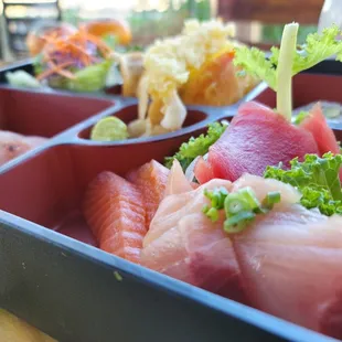 sashimi, sushi and sashimi, food, sushi