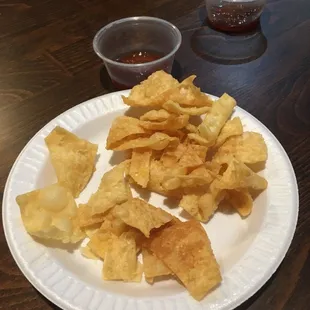 While we wait for our food. Yum