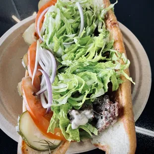 a sandwich on a plate