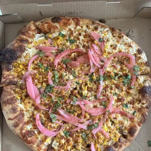 Elote pizza