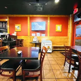 the interior of the restaurant