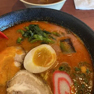 Tan tan and keiki shoyu ramen