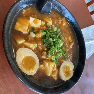 Mabo Tofu Ramen Add egg