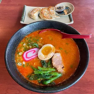 Tan Tan Ramen and 3pc Gyoza Special