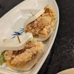 a plate of food on a table