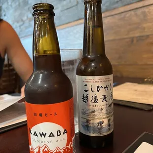 Kawaba Sunrise Ale and Koshihikari Echigo