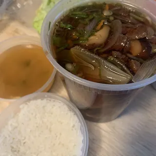 Beef Sukiyaki Teishoku
