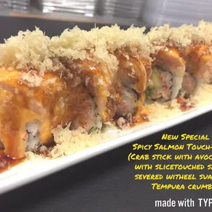 New added special- spicy salmon touch