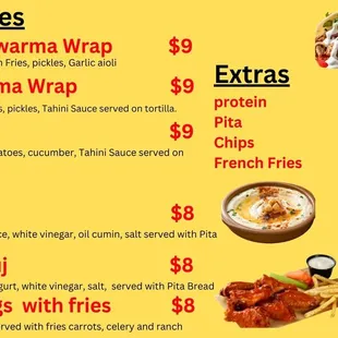 a menu for a mexican restaurant