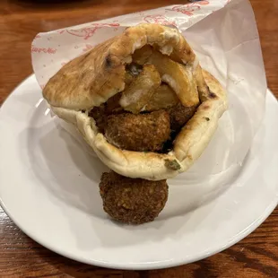 Falafel sandwich