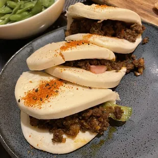 Spicy gyu buns