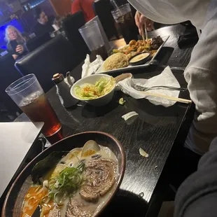 Tokyo tonkotsu ramen Hibachi Chicken and Steak