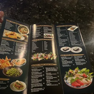 sushi menu