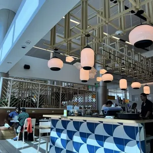 Bar area and seating