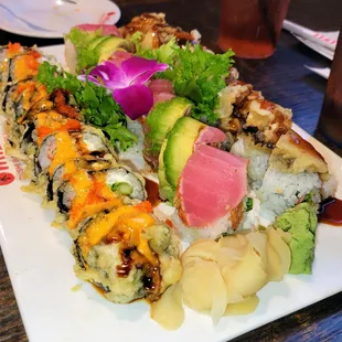 Youngstown Roll, Amazing Tuna Roll, Super Tempura Roll