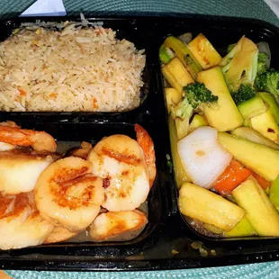 Shrimp &amp; Scallops hibachi