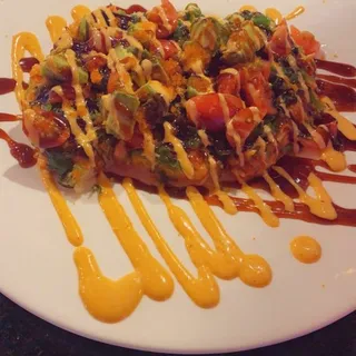 Spicy Salmon Pizza